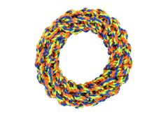 Reedog přetahovadlo kruh žlutý, pletená hračka pro psy, 19 cm