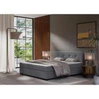 MID.YOU BOXSPRINGOVÁ POSTEĽ, 160/200 cm, svetlosivá