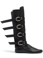 10mm Siver Leather Boots
