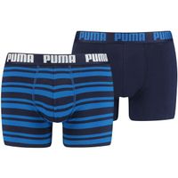 Puma HERITAGE STRIPE BOXER 2P Мъжки боксерки, тъмносин, размер