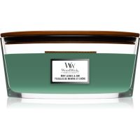 Woodwick Mint Leaves & Oak ароматна свещ с дървен фитил (hearthwick) 453,6 гр.