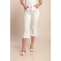 Jeans In Capri-Länge In Übergröße, Weiß