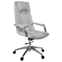 Novel KANCELÁRSKE KRESLO, tkaná textília, sivobéžová