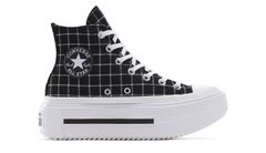 Converse Chuck Taylor All Star Lift Double Stack Platform Plaid - Unisex - Tenisky Converse - Čierne - A14157C - Veľkosť: 37