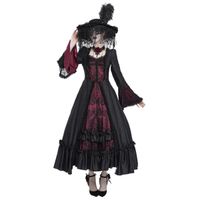 damenkleid DEVIL FASHION - Gothic - Black and Red XXS