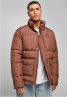 Krátká bunda Short Puffer Jacket - hnědá
