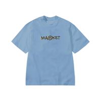 MARKET Smiley Doodle Tee Blue - Pánske - Tričko MARKET - Modré - SS0638-BLUE - Veľkosť: 2XL