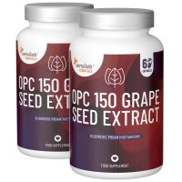 Essentials OPC 150 Traubenkernextrakt + Vitamin C,  hochdosiert - vegan, 120 Kapseln