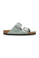 Birkenstock papuci cu toc plat pentru femei, din piele Arizona Big Buckle