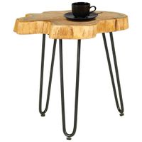 Landscape PRÍRUČNÝ STOLÍK, akácia, čierna, farba akácie