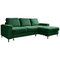 MID.YOU ROHOVÁ SEDAČKA, textil, smaragdovozelená