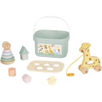 eliNeli ZOO 4 in 1 набір іграшок з деревини 1 кс