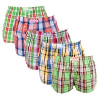 5PACK női bő szárú boxeralsó Styx klasszikus gumipánt többszínű (K60103263336) L