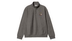 Carhartt WIP Half Zip American Script Sweat Pánske - Mikiny a mikiny s kapucou Carhartt WIP - Sivá - I027014_33C_XX-XL - Size: XL