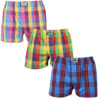 3PACK pánské trenky Styx klasická guma vícebarevné (3A010205) M