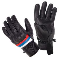 Letní kožené moto rukavice W-TEC Laudero černá S
