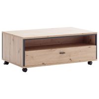 Livetastic KONFERENČNÝ STOLÍK, antracitová, farba duba, kov, kompozitné drevo, 115/46/70 cm