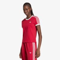 T-shirt adidas Pinstripe Short Sleeve Slim Tee Team Victory Red/ White/ Team Victory Red S