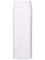 Cascade Cotton Blend Poplin Long Skirt