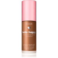 Benefit Hello Happy Flawless Brightening Foundation rozjasňujúci tekutý make-up SPF 15 odtieň 11 Dark Neutral 30 ml