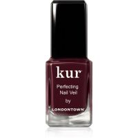 LONDONTOWN Kur Perfecting Nail Veil wzmacniający lakier do paznokci odcień Cherry Cola 12 ml