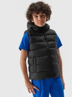 Boys' 4F Synthetic Down Down Vest - Deep Black