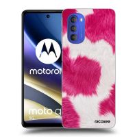 Silikónový čierny obal pre Motorola Moto G51 - Pink Moo