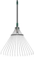 Hrable R116-65, 15 lamelové, vejárové, na lístie, 650 g, teleskopické, s násadou