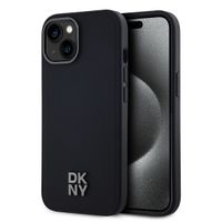 DKNY PU LEATHER Zaščitni pokrov Apple iPhone 14 črn