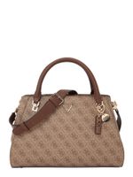 GUESS Ručna torbica 'NOELLE II LUXURY SATCHEL'  smeđa / cappuccino