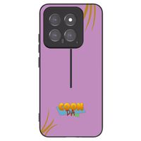 Silikónový čierny obal pre Xiaomi 14 - COONDA růžovka