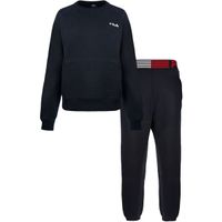 Fila IN COTTON BRUSHED FLEECE Дамска пижама, тъмносин, размер