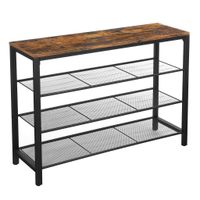 Boxxx REGÁL NA TOPÁNKY, hnedá, čierna, 100/72/30 cm