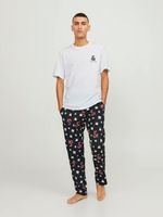 Jack & Jones Candy Santa Pyjama Biały