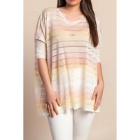 Transparentes Top, Creme