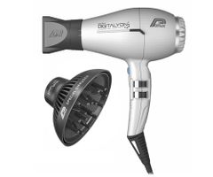 Set profesionálneho fénu na vlasy Parlux Digitalyon a difuzéra Magic Sense - 2400 W, strieborny (P MAG+DIG/1) + darček zadarmo