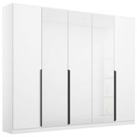 Rauch Möbel SKRIŇA S OTOČNÝMI DVERAMI, biela, biela s vysokým leskom, 225/210/54 cm