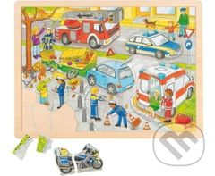 Policie (Dřevěné puzzle) - puzzle z kategorie Maxi dílky