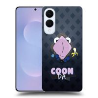 Silikónový prehľadný obal pre Samsung Galaxy S25 Edge 5G - COONDA chlupatka - tmavá