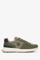 ES8: Zielone sneakersy damskie z miękkich tekstyliów i ekoskóry