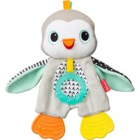 Infantino Cuddly Teether Penguin plüss játék rágókával 1 db