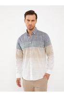 LC Waikiki Regular Fit Long Sleeve Poplin Men's Shirt