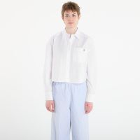 Πουκάμισο Calvin Klein Jeans Cotton Poplin Cropped Shirt White L