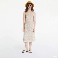 Roxy Strappy Midi Dress Blue L