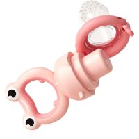 BabyOno Silicone Food Feeder 6m+ kŕmiace hryzadielko Pink Frog 1 ks