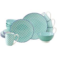 Creatable KOMBINOVANÝ SERVIS Mediterran Petrol 16-dielne