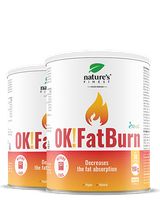 OK!FatBurn 1+1 | Inhibitor ugljikohidrata i masti | Najbolji prirodni sagorijevač masti | Uklanja trbušnu masnoću | 400g