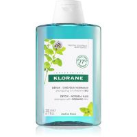 Klorane Organic Mint čistiaci detoxikačný šampón pre normálne vlasy 200 ml