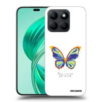 Silikónový čierny obal pre Honor X8c - Diamanty White