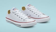 Converse Chuck Taylor Leather White - Detské - Tenisky Converse - Biele - 132173C - Veľkosť: 42